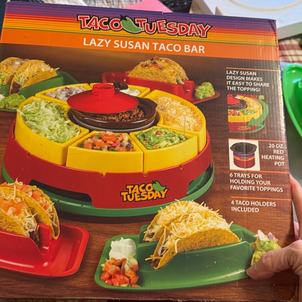 Taco Tuesday Lazy Susan Taco Bar